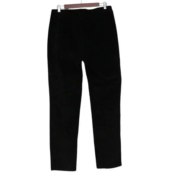NWT Alison Sheri Corduroy Pants Small Pleated Straight Leg Academia Preppy Black - Picture 7 of 12